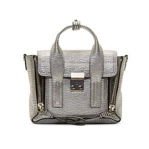 Sliver pebbled leather 3.1 Phillip Lim Mini Pashli
